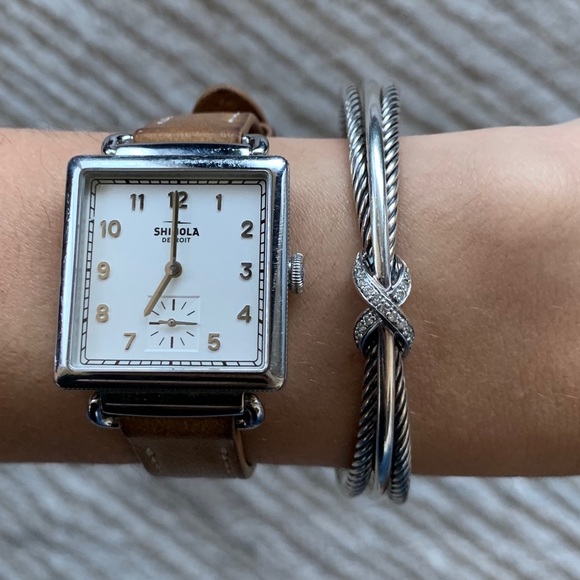 David Yurman Jewelry - David Yurman X Crossover Cuff with Diamonds